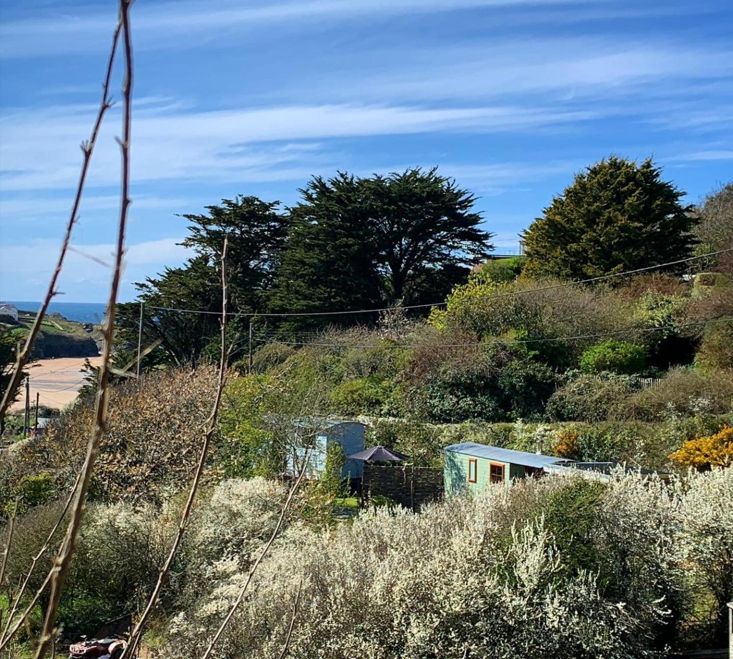 Tides Reach, Deluxe Shepherds Hut 1, 100M From The Beach Saint Merryn ภายนอก รูปภาพ